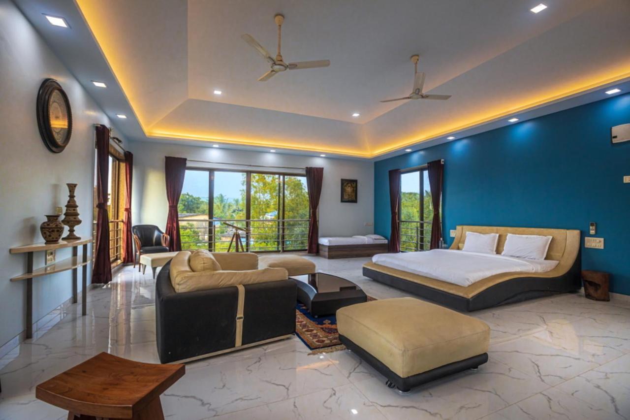 Saffronstays Aura, Alibaug - Luxury Pool Villa With A Game Room And Spacious Lawn Alībāg Zewnętrze zdjęcie
