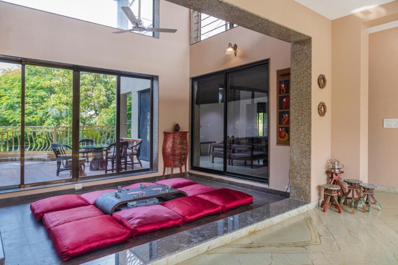 Saffronstays Aura, Alibaug - Luxury Pool Villa With A Game Room And Spacious Lawn Alībāg Zewnętrze zdjęcie